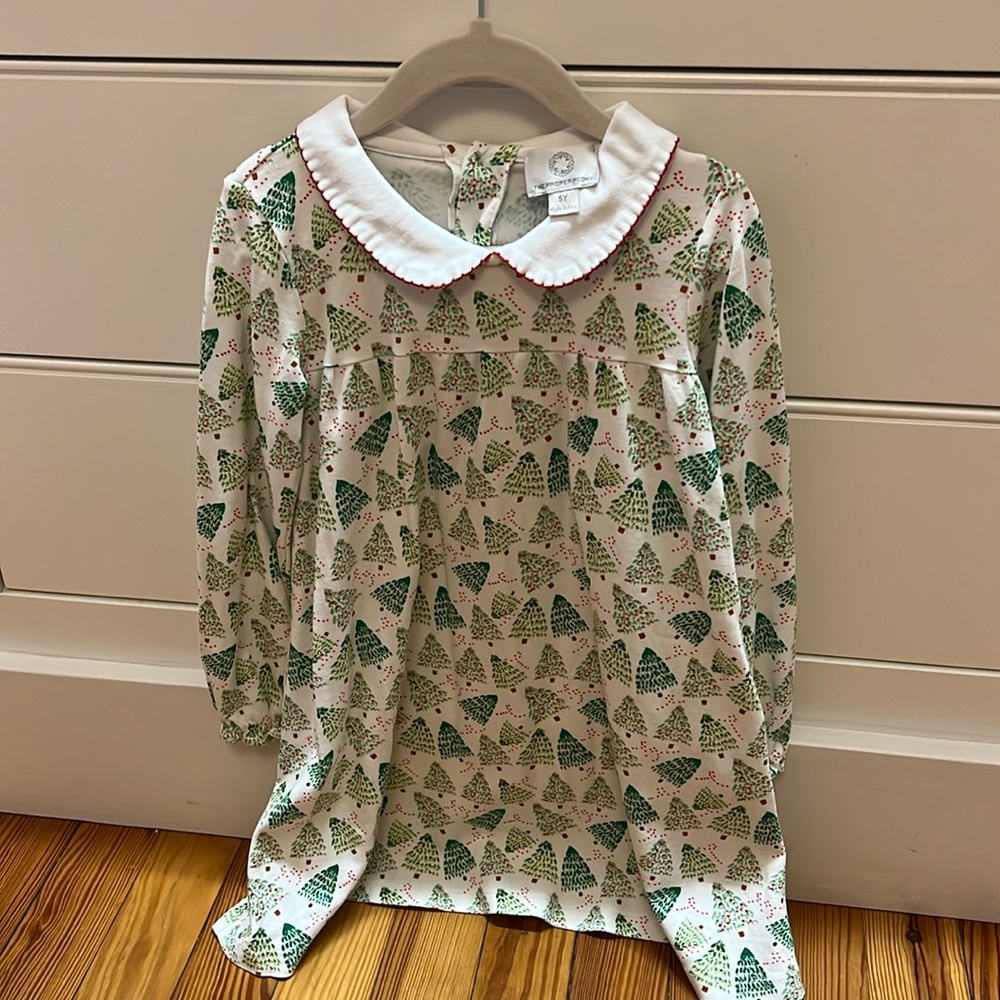 The Proper Peony Christmas tree dress